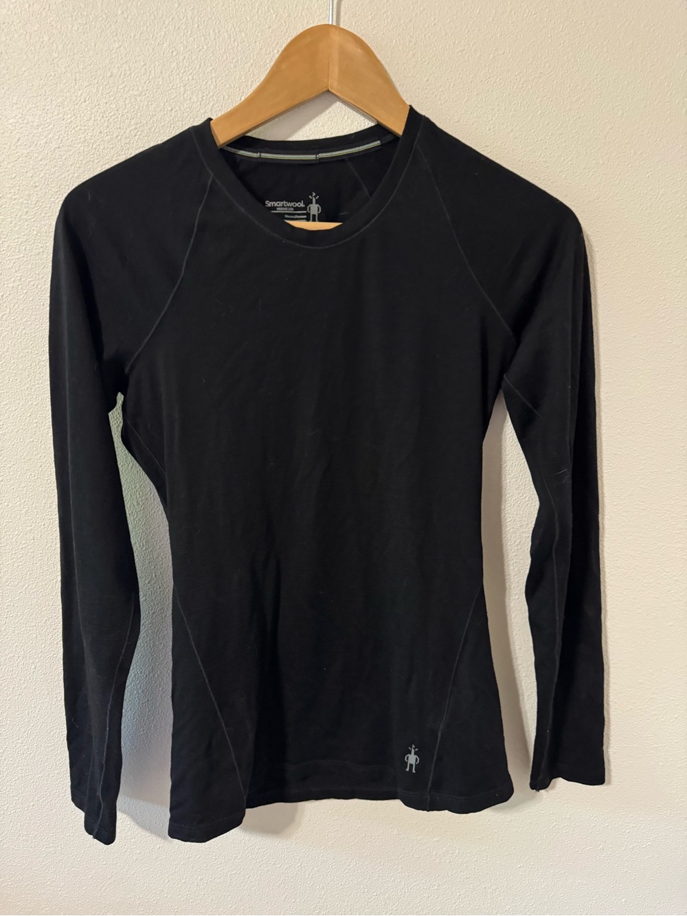 Smartwool Merino 150 Baselayer Long Sleeve Top Black Winter Outdoor Gorpcore-XS